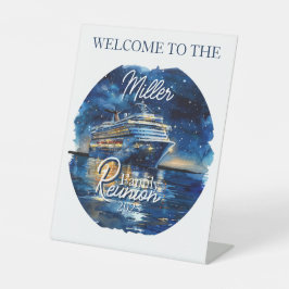 水彩巡航船ファミリー懇親会 台座サイン