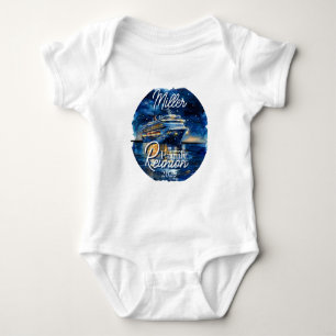 水彩巡航船ファミリー懇親会Tシャツ ベビーボディスーツ