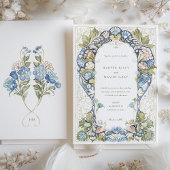 水彩工芸結婚術 招待状