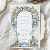 水彩工芸結婚術 招待状