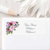 水彩差出人住所ラベル ラベル (インサイチュ)