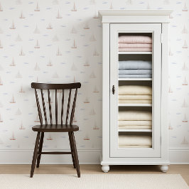 水彩帆船の子供 | 子供部屋 壁紙