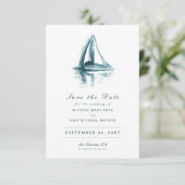 水彩帆船デイトカードを保存 セーブザデート (スタンド正面)