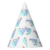 水彩帆船パーティー帽子 パーティーハット (裏面)