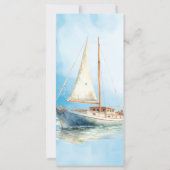 水彩帆船結婚式 プログラム (裏面)