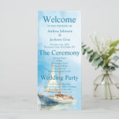 水彩帆船結婚式 プログラム (スタンド正面)