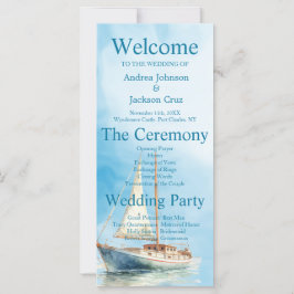 水彩帆船結婚式 プログラム