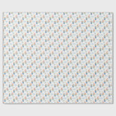 水彩帆船航海の風船ベア ラッピングペーパー (フラット)