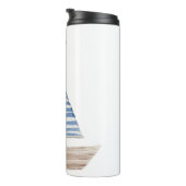 水彩帆船 タンブラー (回転右)