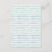 水彩帆走航海のヨット結婚の詳細 エンクロージャーカード (裏面)