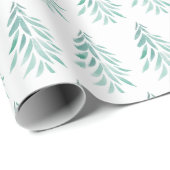 水彩常緑樹ブラシストローク3 ラッピングペーパー (ロールコーナー)