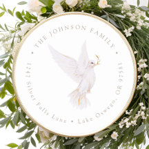 水彩平和の鳩 返信先住所