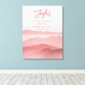 水彩平和景観聖書の聖句 キャンバスプリント (インサイチュ (ウッドフロア))