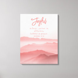 水彩平和景観聖書の聖句 キャンバスプリント