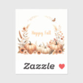 水彩幸せ秋 シール (シート)