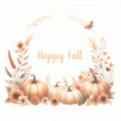 水彩幸せ秋 シール (正面)