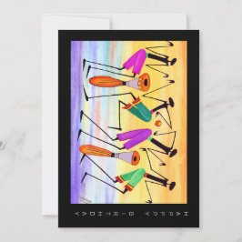 水彩幸福の表現誕生日 カード