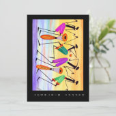 水彩幸福の表現誕生日 カード (スタンド正面)