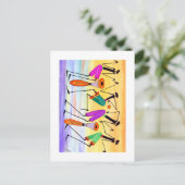 水彩幸福の表現誕生日 ポストカード (スタンド正面)