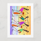 水彩幸福の表現誕生日 ポストカード (正面)