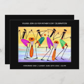 水彩幸表現福パーティー 招待状 (正面/裏面)