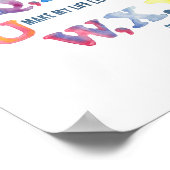 水彩幼児用アルファベットウォールアート- ブルー調 ポスター (角)