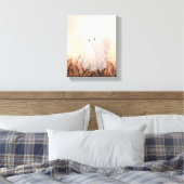 水彩幽霊オンザメドウ キャンバスプリント (インサイチュ (寝室))