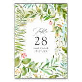 水彩幾何クリスタルウェディング テーブルナンバー (裏面)