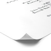 水彩幾何クリスタル シグネチャー カクテル ポスター (角)