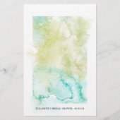 水彩幾何クリスタル ブライダルシャワー ビンゴ (裏面)