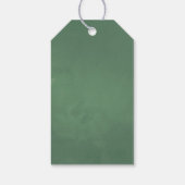 水彩幾何学ユーカリ結婚ス ギフトタグ (裏面)