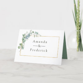 水彩幾何学ユーカリ結婚ス プログラム