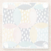 水彩幾何学円 ガラスコースター (裏面)