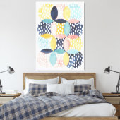 水彩幾何学円 キャンバスプリント (インサイチュ (寝室))