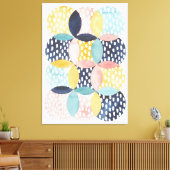 水彩幾何学円 キャンバスプリント (インサイチュ (リビング))