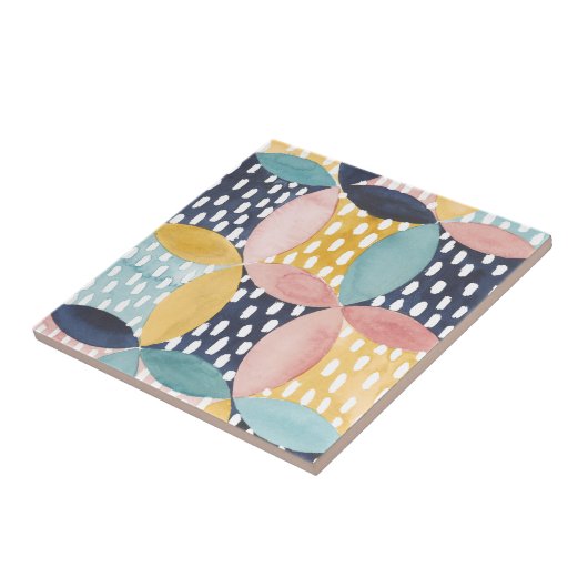 水彩幾何学円 タイル (側面)