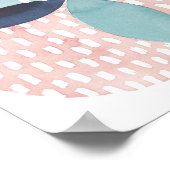 水彩幾何学円 ポスター (角)