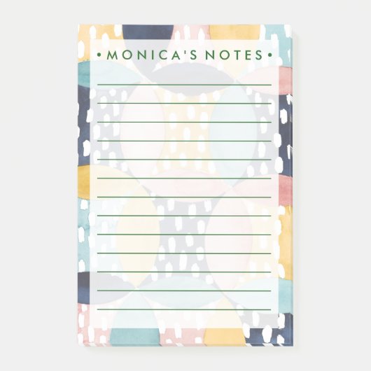 水彩幾何学円 ポストイット (正面)