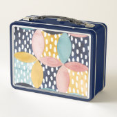 水彩幾何学円 メタルランチボックス (裏面)