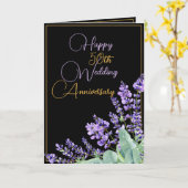 水彩幾何学模様50周年結婚を迎える カード (黄色い花)