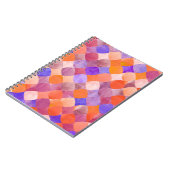 水彩幾何学模様、アラブはかりで測魚。 ノートブック (左側)