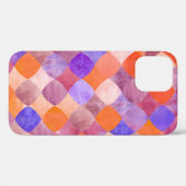 水彩幾何学模様、アラブはかりで測魚。 Case-Mate iPhoneケース (裏面 (横))