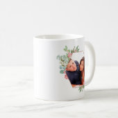 水彩幾何学的クリスマスフォト コーヒーマグカップ (正面右)