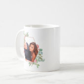 水彩幾何学的クリスマスフォト コーヒーマグカップ (正面左)