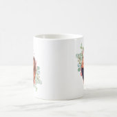 水彩幾何学的クリスマスフォト コーヒーマグカップ (中央)