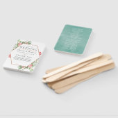 水彩幾何学的ユーカリ結婚ス ハンドファン (組立なし)