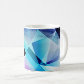 水彩幾何学的抽象芸術背景 コーヒーマグカップ (正面右)