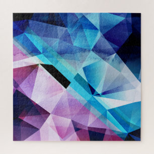 水彩幾何学的抽象芸術背景 ジグソーパズル