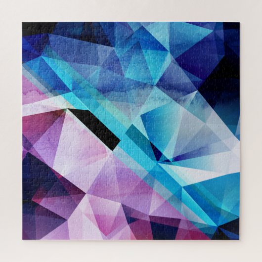水彩幾何学的抽象芸術背景 ジグソーパズル (縦)