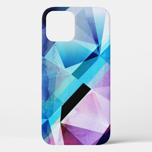 水彩幾何学的抽象芸術背景 Case-Mate iPhoneケース (裏面)
